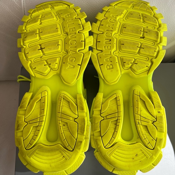 Balenciaga Flourescent Yellow Track Sneakers - Picture 3 of 5